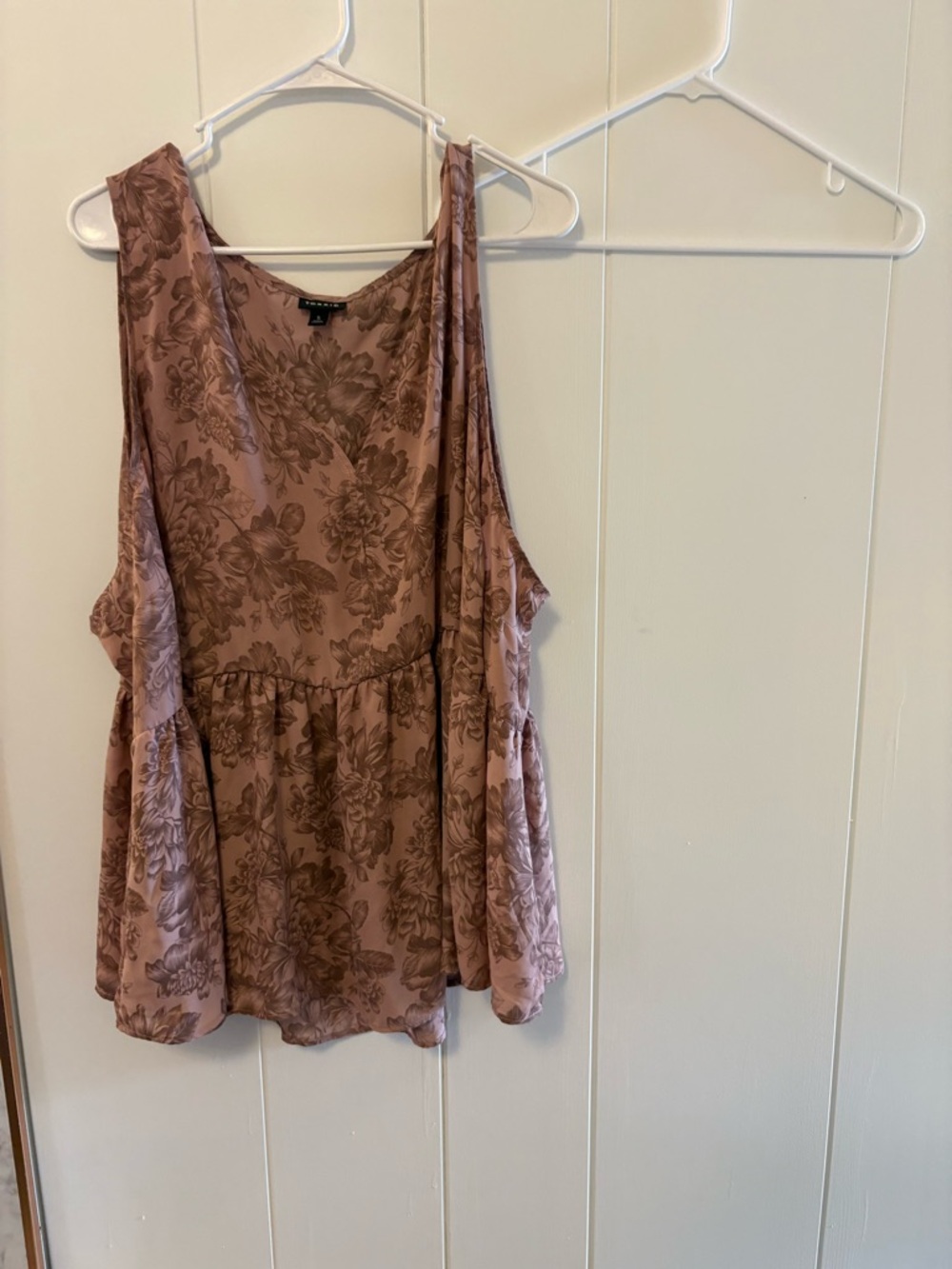 torrid Mauve Floral Sleeveless Tank Top